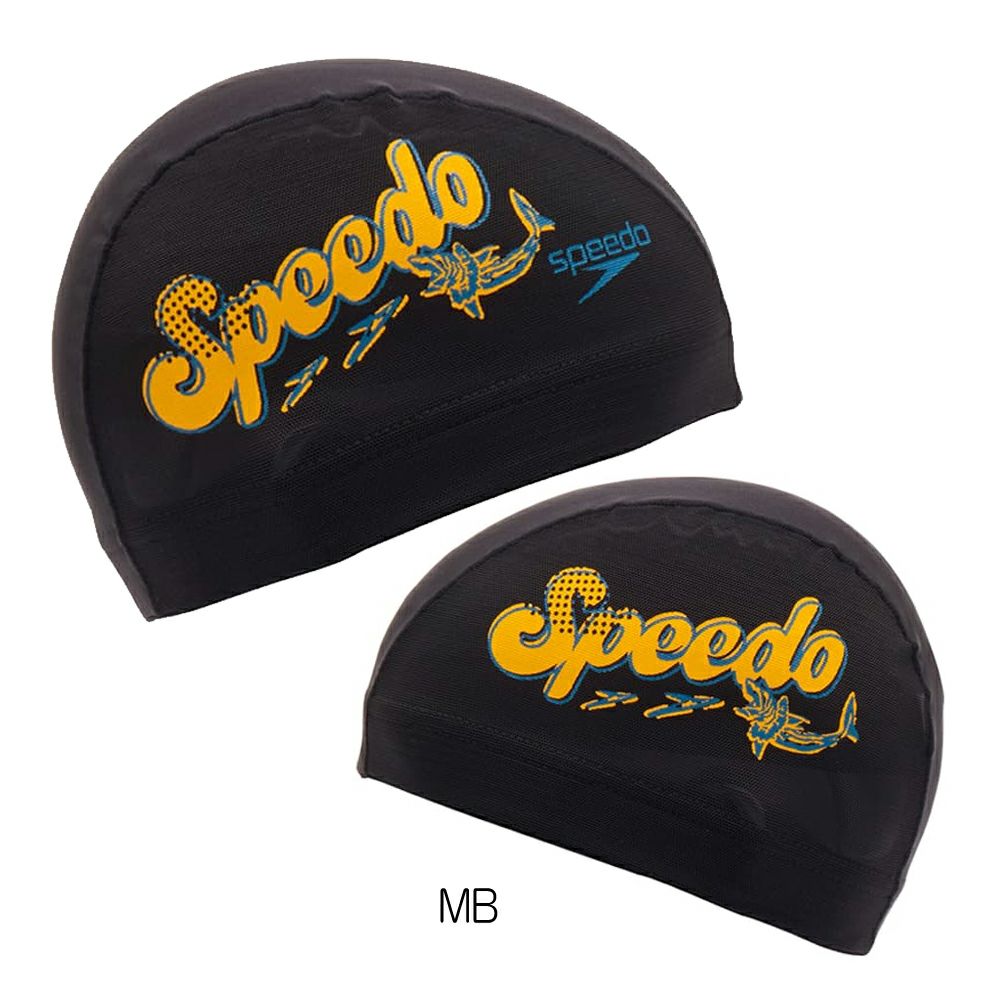 スピードSPEEDO水泳スピードシャークメッシュキャップスイムキャップ水泳小物2025年春夏モデルSE12506