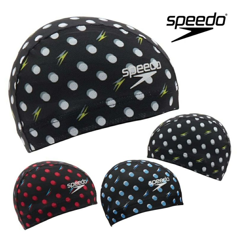 スピードSPEEDO水泳ブーンドッツメッシュキャップスイムキャップ水泳小物2025年春夏モデルSE12505