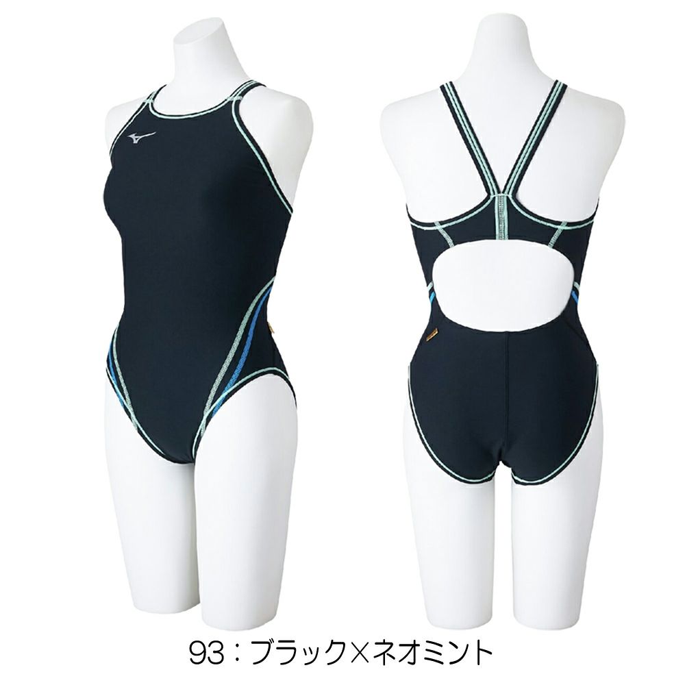 ミズノMIZUNO競泳水着練習用水着レディースエクサースーツミディアムカットEXERSUITSU-Fit競泳練習水着2025年春夏モデルN2MAC262