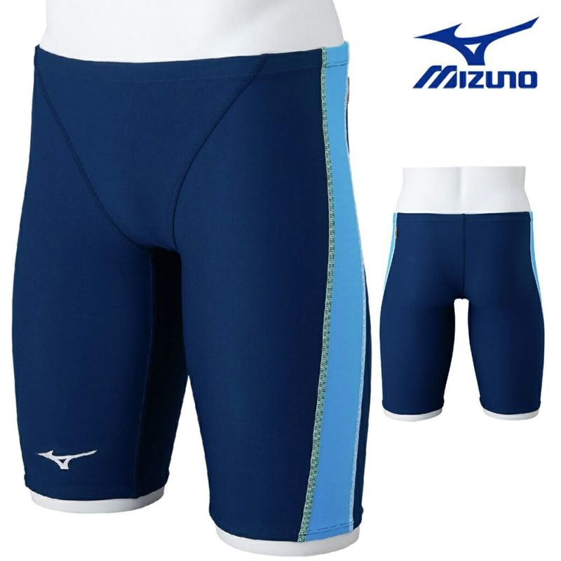 ミズノMIZUNO競泳水着練習用水着メンズエクサースーツハーフスパッツEXERSUITSU-Fit競泳練習水着2025年春夏モデルN2MBC063