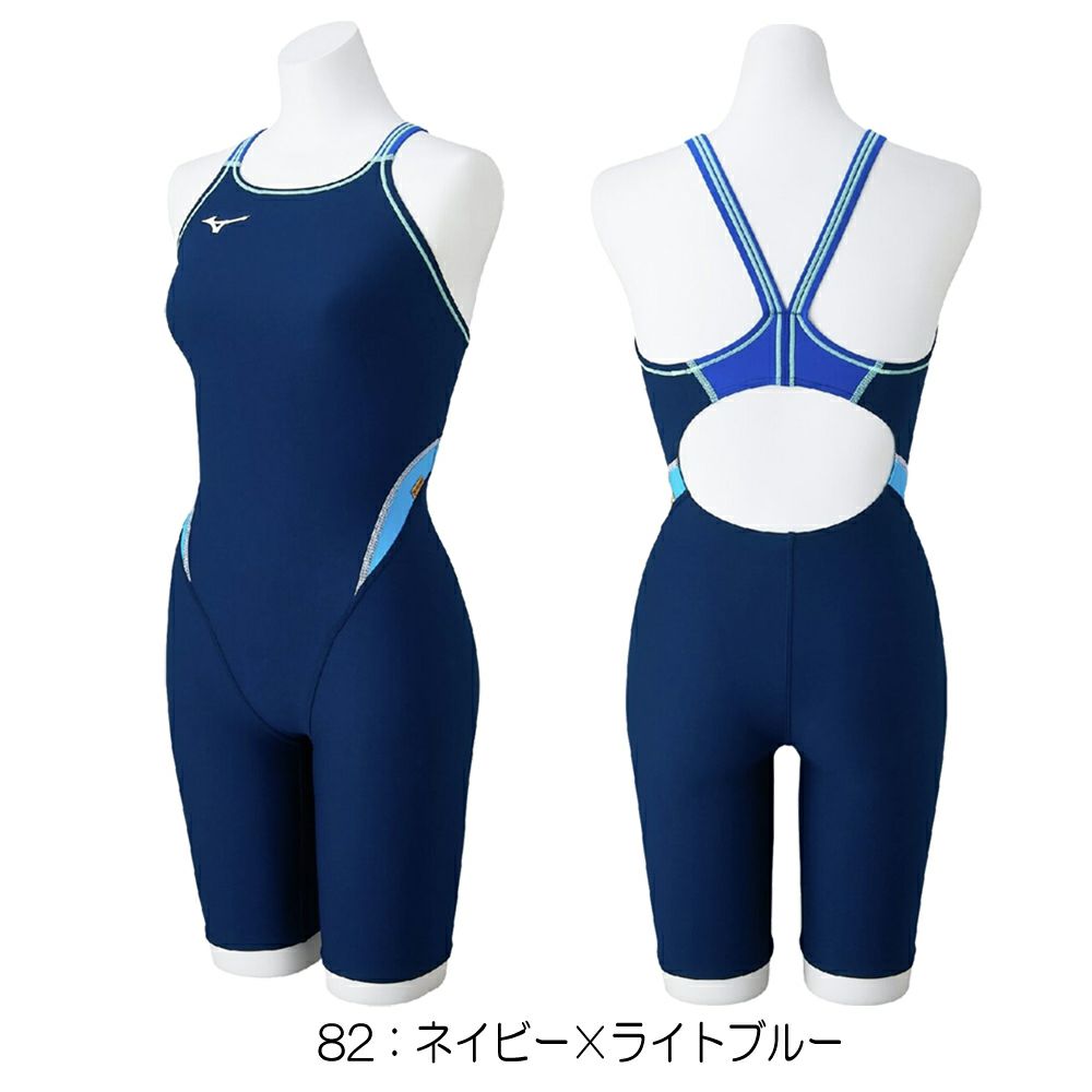 ミズノMIZUNO競泳水着練習用水着レディースエクサースーツハーフスーツオールインワンEXERSUITSU-Fit競泳練習水着2025年春夏モデルN2MGC263