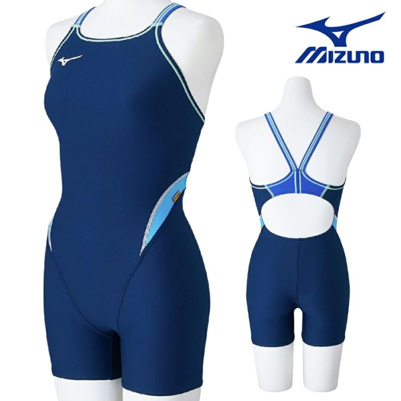 ミズノMIZUNO競泳水着練習用水着レディースエクサースーツミディアムハーフスーツEXERSUITSU-Fit競泳練習水着2025年春夏モデルN2MGC264