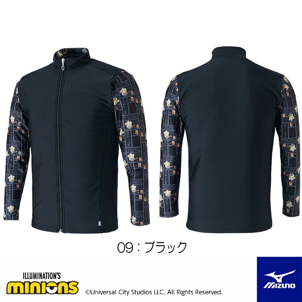 ミズノMIZUNOラッシュガードミニオンズMINIONS海水浴プール水遊び紫外線対策日焼け対策日よけ2025年春夏モデルN2JAC500