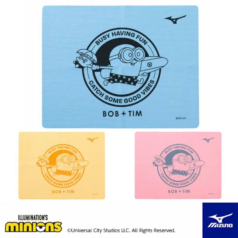 ミズノMIZUNO水泳スイムタオル吸水タオルセームタオルミニオンズMINIONS2025年春夏モデルN2JYC500