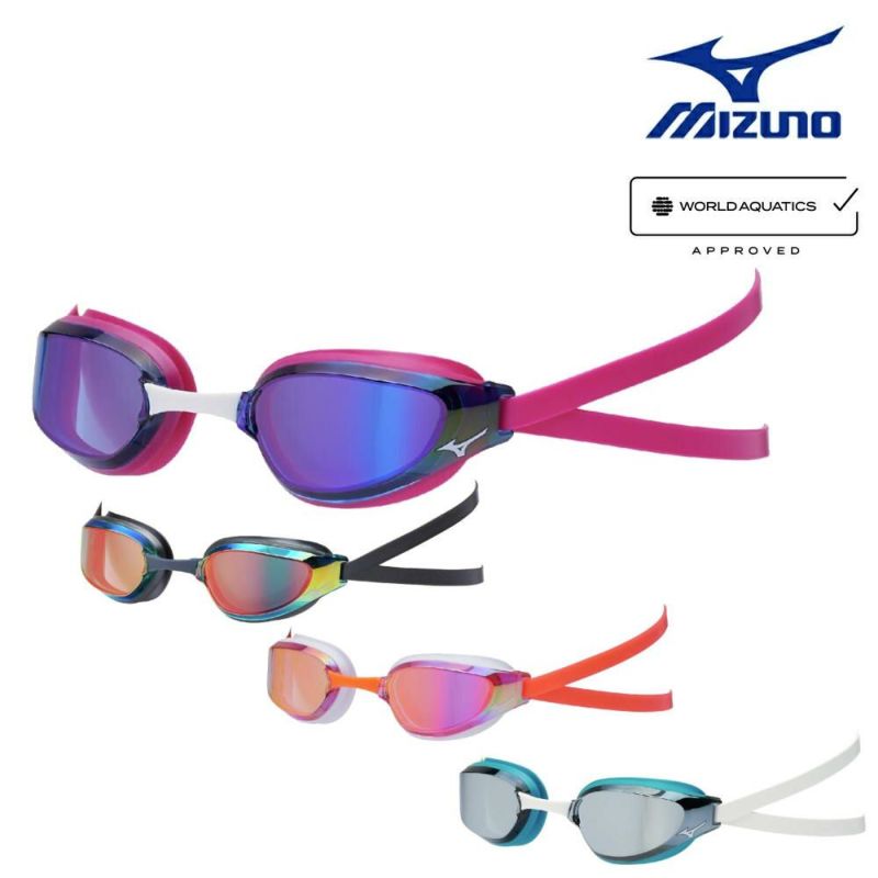 ミズノMIZUNO水泳レーシングゴーグルGX・SONICEYEGミラーレンズクッションタイプWA承認モデル(fina承認)競泳N3JEC531