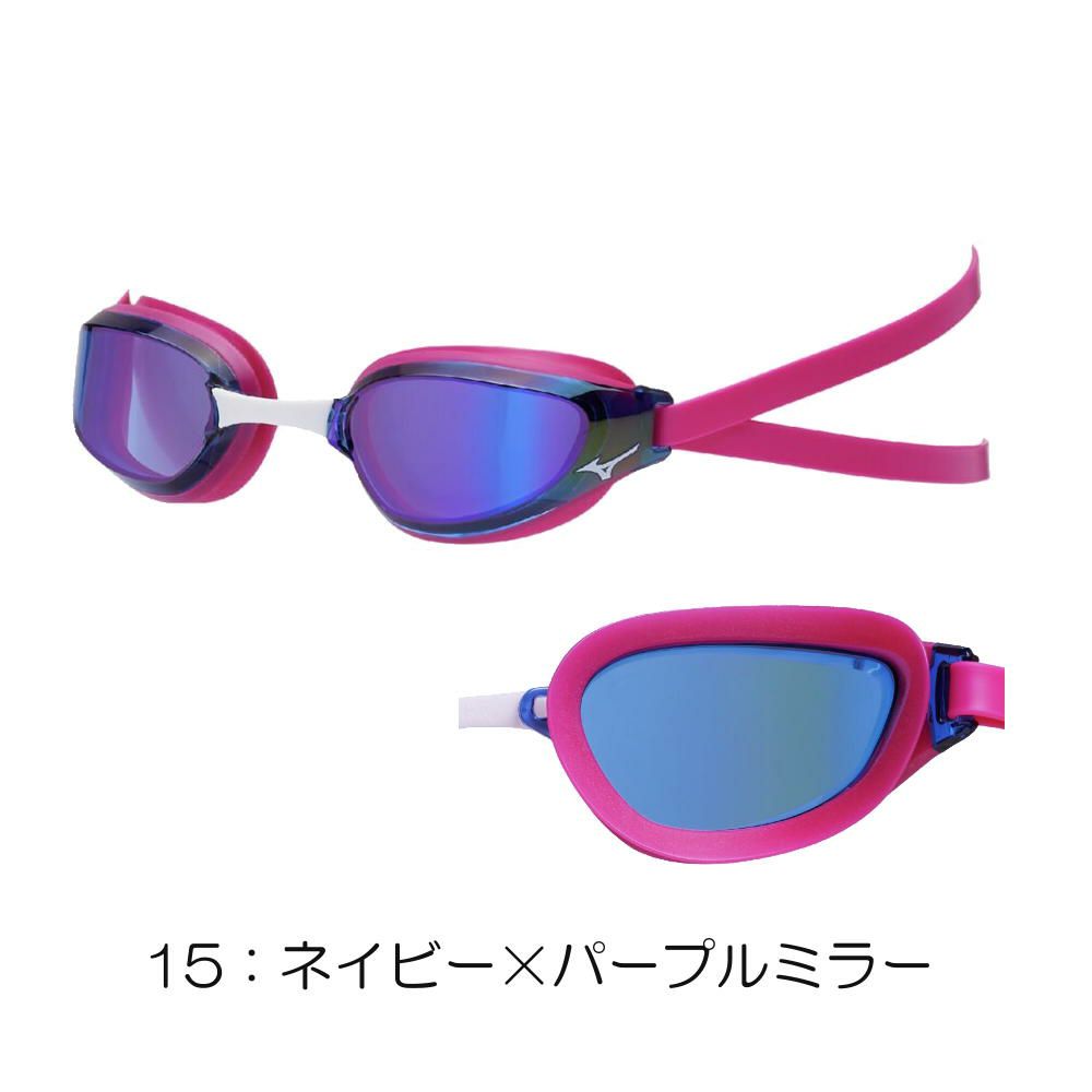 ミズノMIZUNO水泳レーシングゴーグルGX・SONICEYEGミラーレンズクッションタイプWA承認モデル(fina承認)競泳N3JEC531