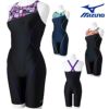 ミズノMIZUNOフィットネス水着レディースSTROKEONEオールインワンパッド付き2025年春夏モデルN2JGC807