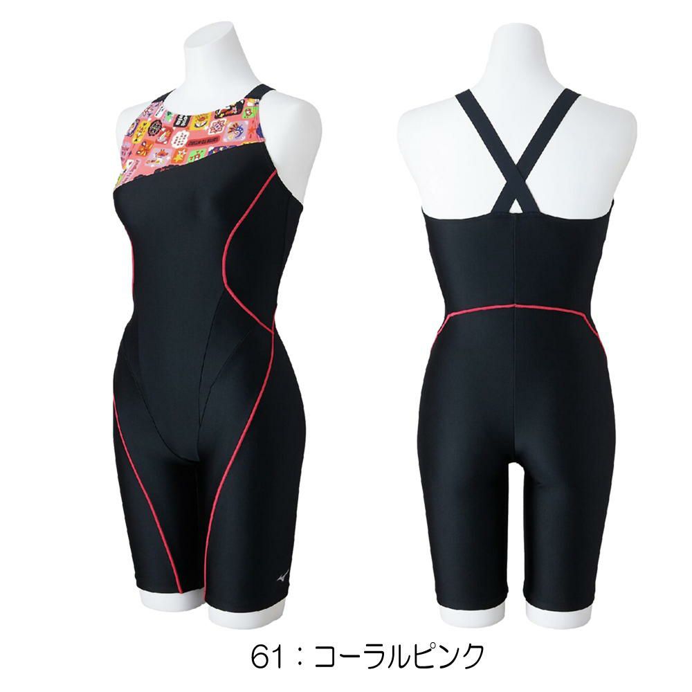ミズノMIZUNOフィットネス水着レディースSTROKEONEオールインワンパッド付き2025年春夏モデルN2JGC807