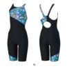 スピードSPEEDO競泳水着練習用水着レディーススパークリングターンズパズルミニオープンバックニースキンオールインワンENDURANCEECO競泳練習水着2025年秋冬モデルSTW12557