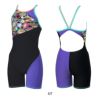 スピードSPEEDO競泳水着練習用水着レディーススパークリングターンズショートニースキンオールインワンENDURANCEECO競泳練習水着2025年秋冬モデルSTW12558