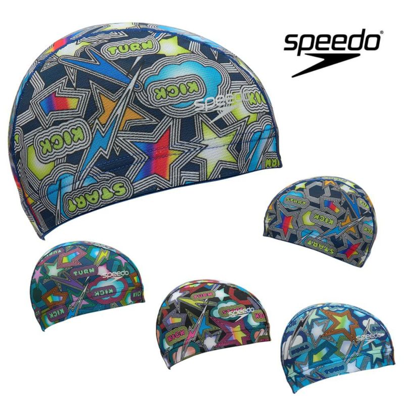 スピードSPEEDO水泳スパークリングブームメッシュキャップスイムキャップ水泳小物2025年秋冬モデルSE12552