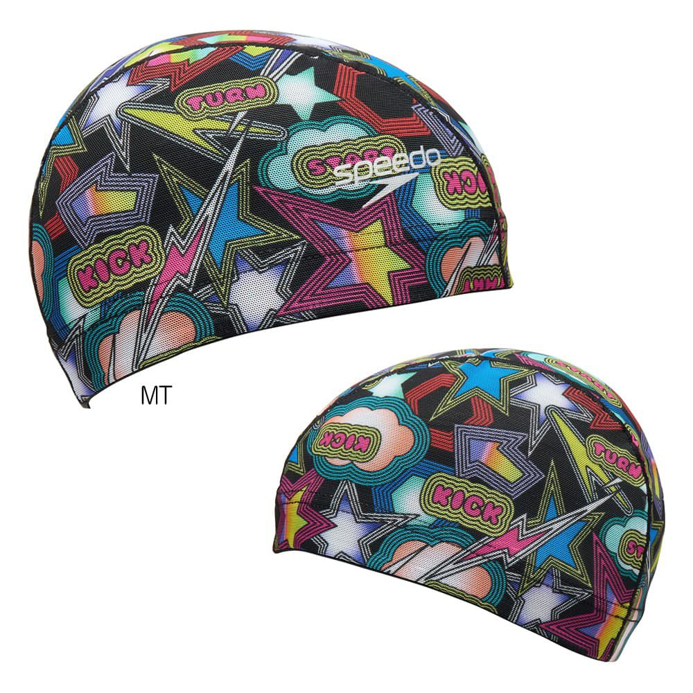 スピードSPEEDO水泳スパークリングブームメッシュキャップスイムキャップ水泳小物2025年秋冬モデルSE12552
