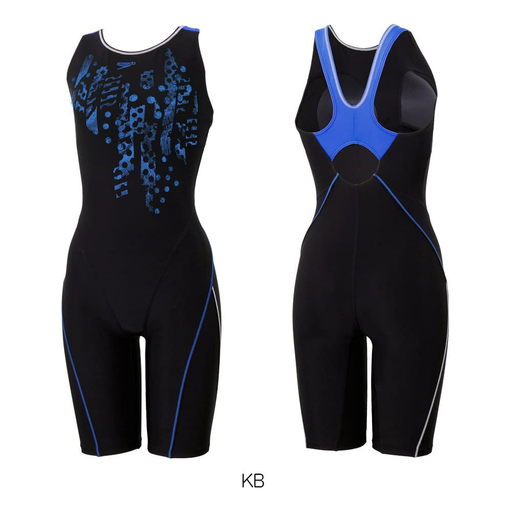 スピードSPEEDOフィットネス水着レディースクラッシュドットルースンニースキンオールインワンUltraStretch0パッド付き2025年秋冬モデルSFW12563