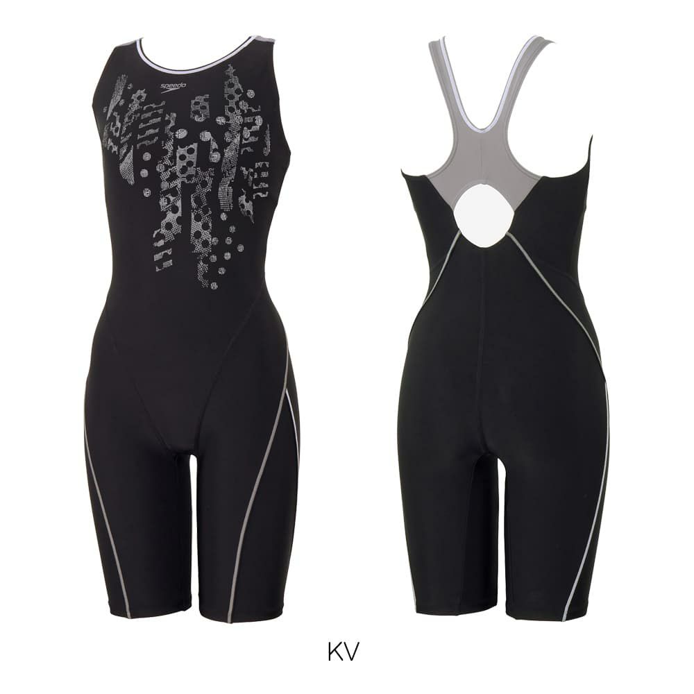 スピードSPEEDOフィットネス水着レディースクラッシュドットルースンニースキンオールインワンUltraStretch0パッド付き2025年秋冬モデルSFW12563