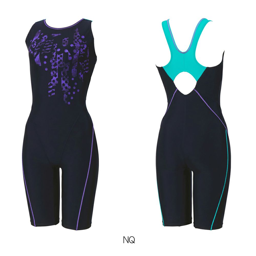 スピードSPEEDOフィットネス水着レディースクラッシュドットルースンニースキンオールインワンUltraStretch0パッド付き2025年秋冬モデルSFW12563