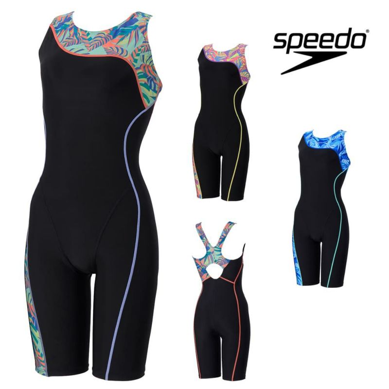 スピードSPEEDOフィットネス水着レディースアシンメトリールースンニースキンオールインワンUltraStretch0パッド付き2025年秋冬モデルSFW12565