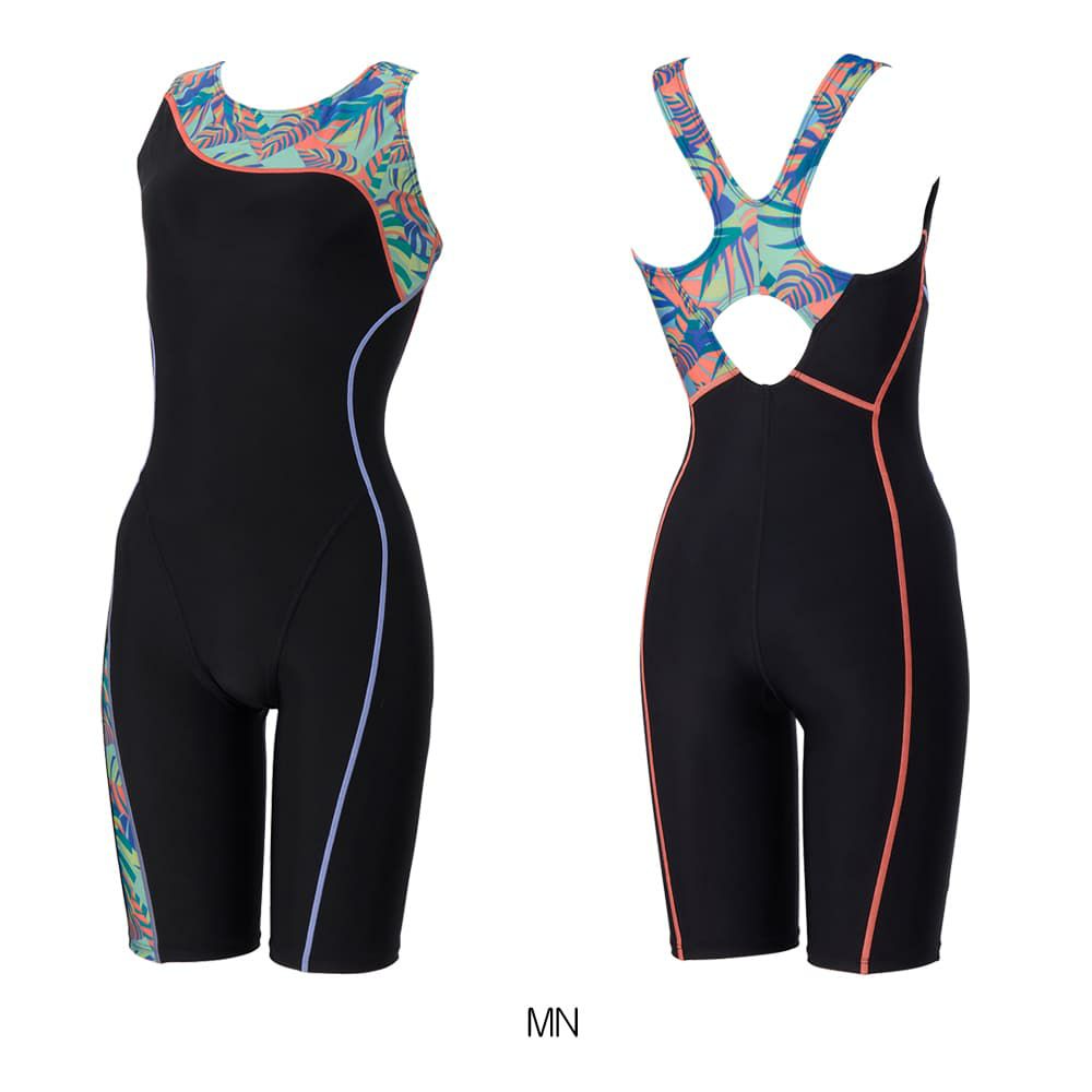 スピードSPEEDOフィットネス水着レディースアシンメトリールースンニースキンオールインワンUltraStretch0パッド付き2025年秋冬モデルSFW12565