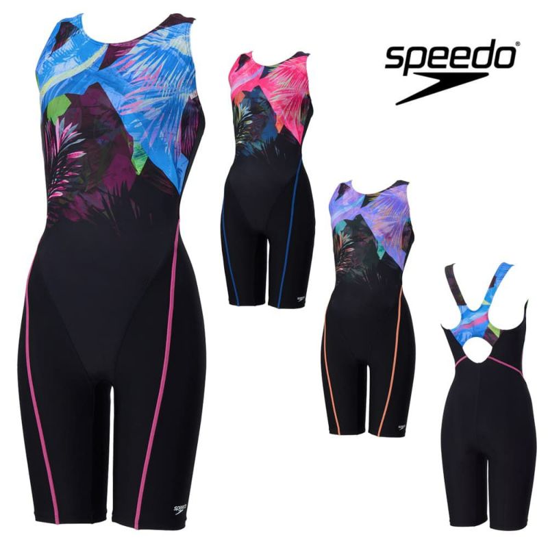スピードSPEEDOフィットネス水着レディースナヘレルースンニースキンオールインワンUltraStretch0パッド付き2025年秋冬モデルSFW12567
