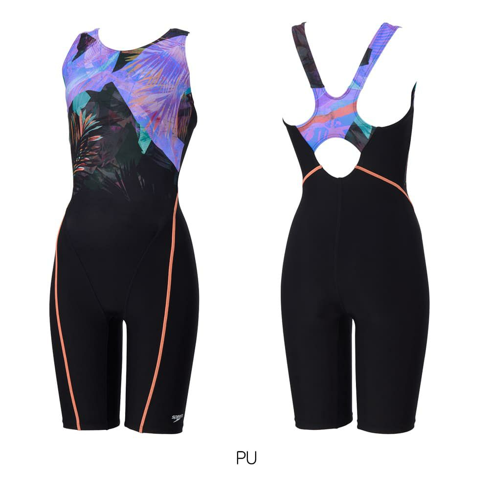 スピードSPEEDOフィットネス水着レディースナヘレルースンニースキンオールインワンUltraStretch0パッド付き2025年秋冬モデルSFW12567