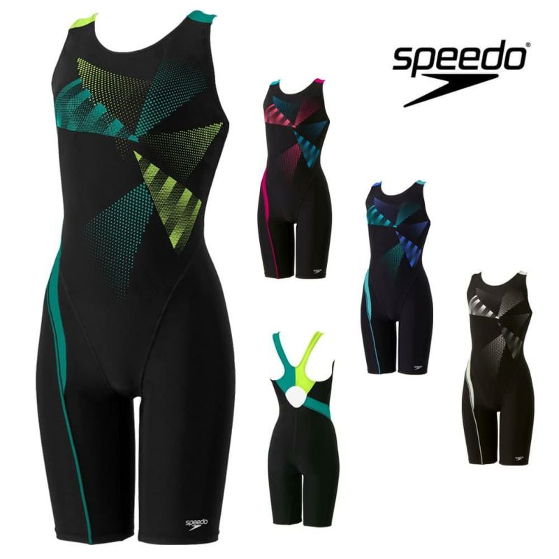 スピードSPEEDOフィットネス水着レディーストライアングルルースンニースキンオールインワンUltraStretch0パッド付き2025年秋冬モデルSFW12569