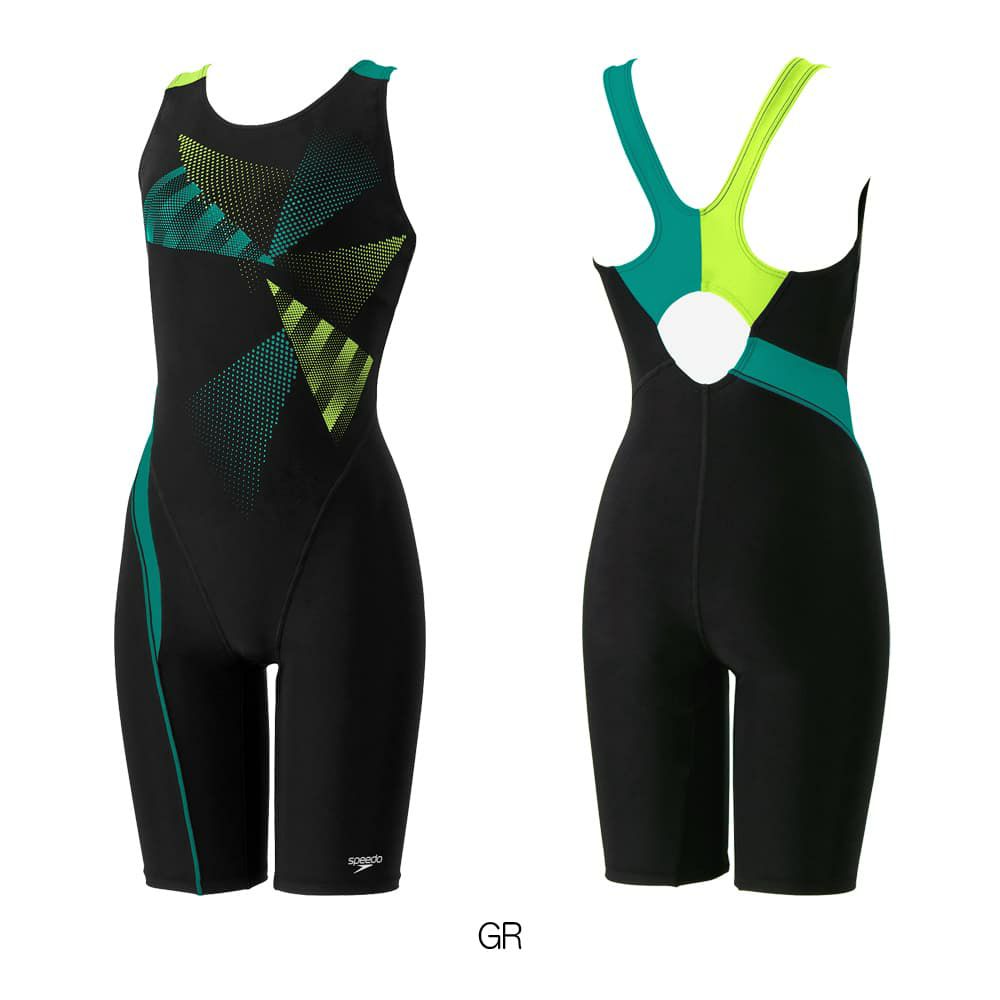 スピードSPEEDOフィットネス水着レディーストライアングルルースンニースキンオールインワンUltraStretch0パッド付き2025年秋冬モデルSFW12569