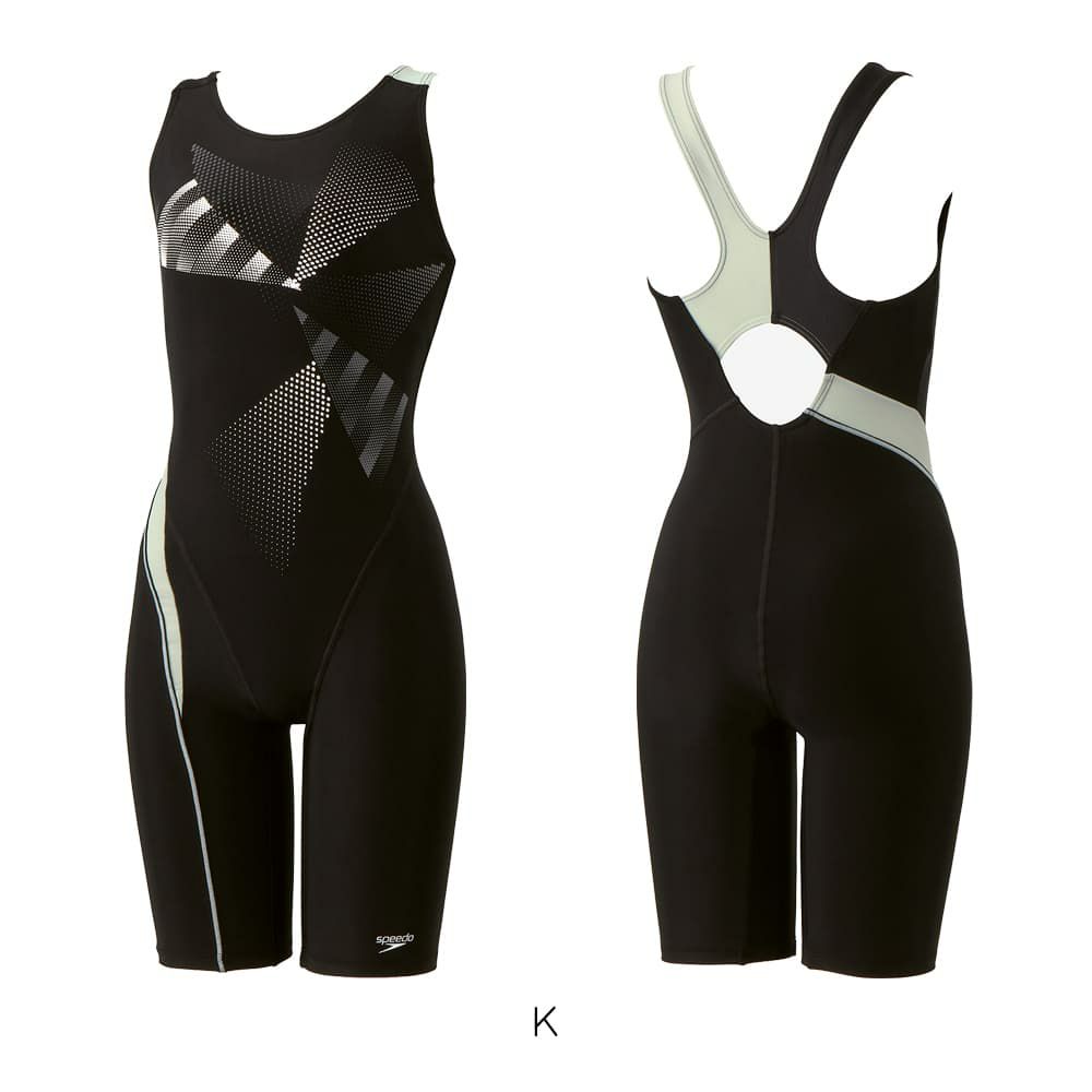 スピードSPEEDOフィットネス水着レディーストライアングルルースンニースキンオールインワンUltraStretch0パッド付き2025年秋冬モデルSFW12569