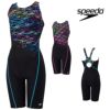 スピードSPEEDOフィットネス水着レディースモノグラムジャパン2ルースンニースキンオールインワンUltraStretch0パッド付き2025年秋冬モデルSFW12564