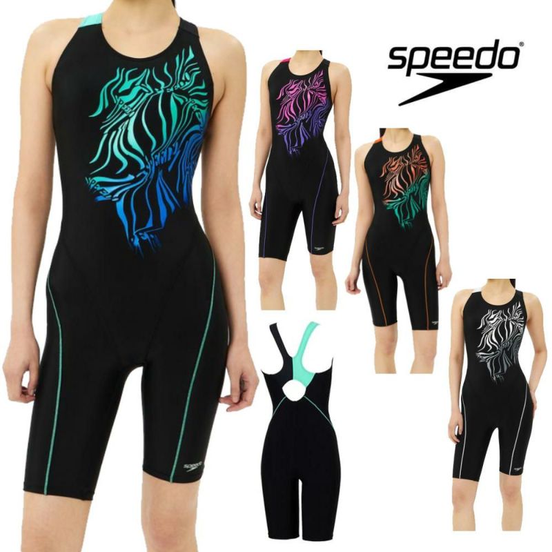 スピードSPEEDOフィットネス水着レディースモーフブレンドルースンニースキンオールインワンUltraStretch0パッド付き2025年秋冬モデルSFW12566