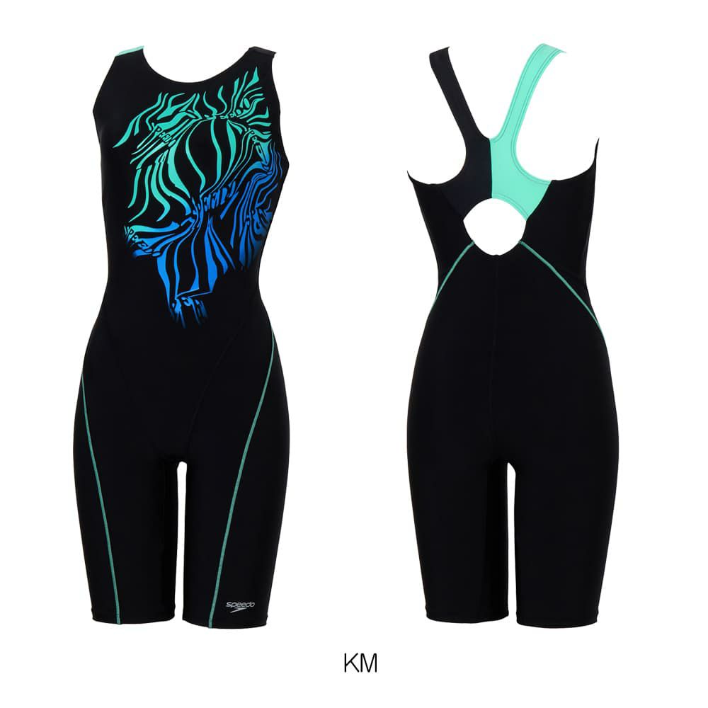 スピードSPEEDOフィットネス水着レディースモーフブレンドルースンニースキンオールインワンUltraStretch0パッド付き2025年秋冬モデルSFW12566