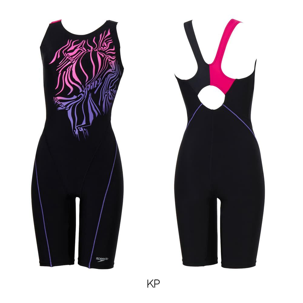 スピードSPEEDOフィットネス水着レディースモーフブレンドルースンニースキンオールインワンUltraStretch0パッド付き2025年秋冬モデルSFW12566