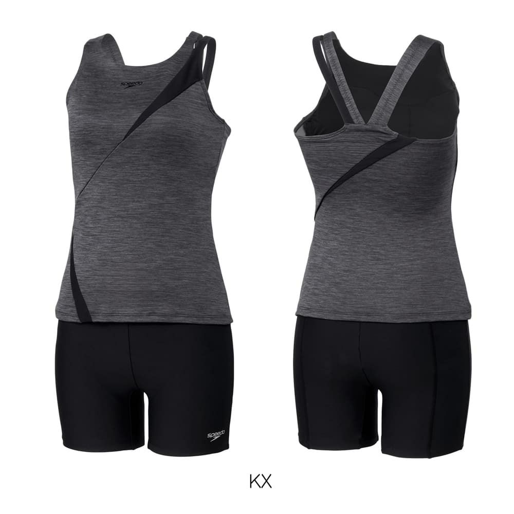 スピードSPEEDOフィットネス水着レディースディアゴナプロセパレーツHeatherStretchProパッド付き2025年秋冬モデルSFW22560