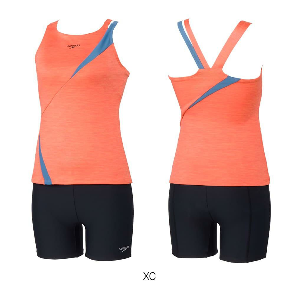 スピードSPEEDOフィットネス水着レディースディアゴナプロセパレーツHeatherStretchProパッド付き2025年秋冬モデルSFW22560