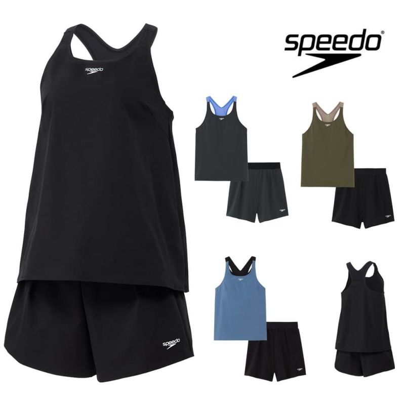 スピードSPEEDOフィットネス水着レディースエアパIISoftandStretchTaffetaパッド付き2025年秋冬モデルSFW22562