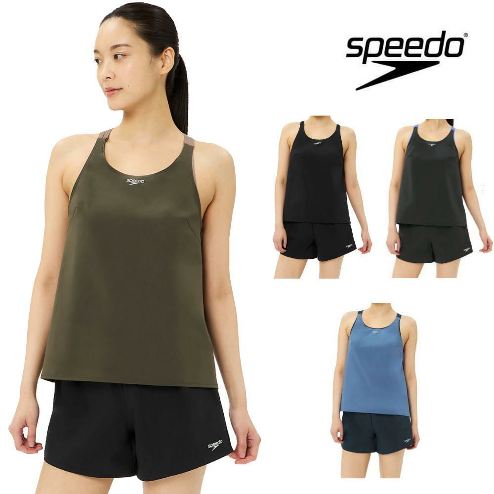 スピードSPEEDOフィットネス水着レディースエアパIISoftandStretchTaffetaパッド付き2025年秋冬モデルSFW22562