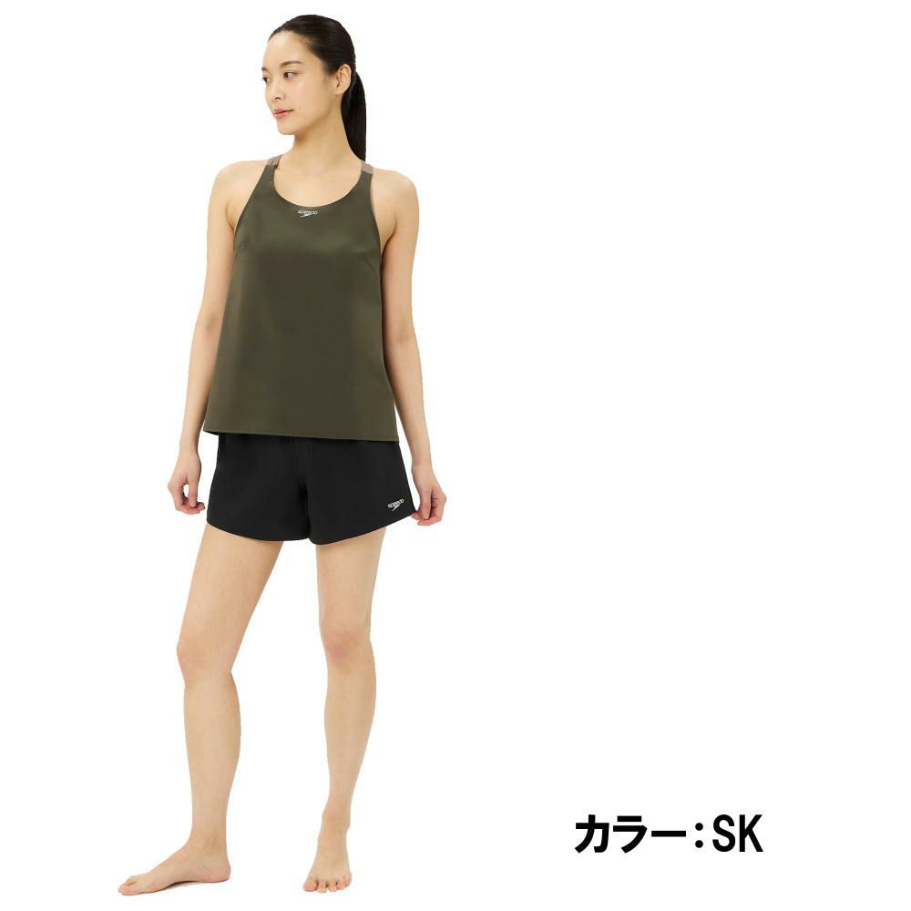スピードSPEEDOフィットネス水着レディースエアパIISoftandStretchTaffetaパッド付き2025年秋冬モデルSFW22562