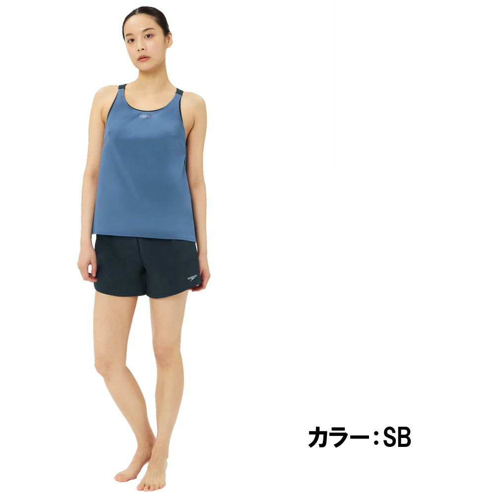 スピードSPEEDOフィットネス水着レディースエアパIISoftandStretchTaffetaパッド付き2025年秋冬モデルSFW22562