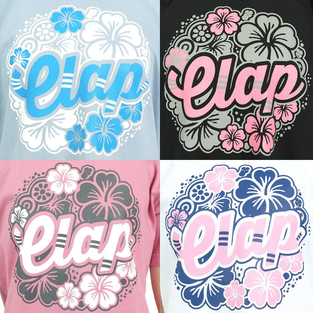 クラップCLAPハイビスカスクラップティーレディーススポーツアパレルトレーニングフィットネス女性CTS25047