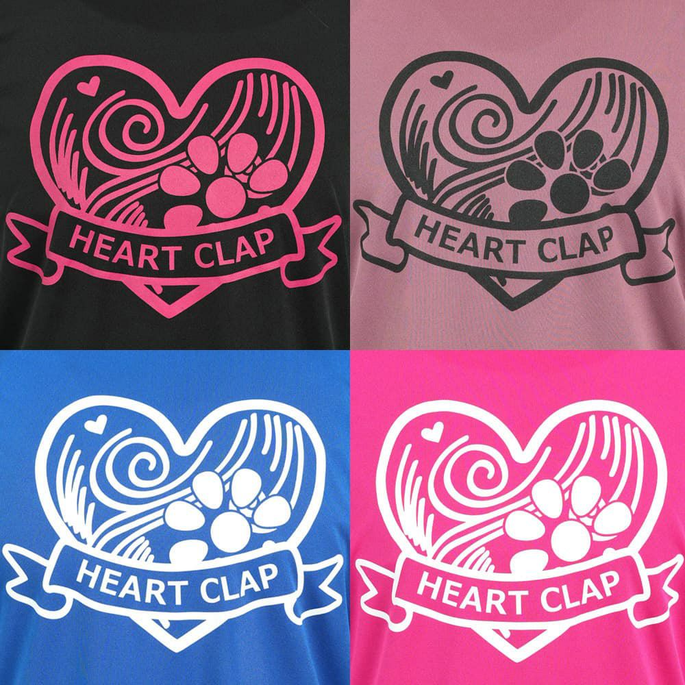 クラップCLAPハートクラップドライティーレディーススポーツアパレルトレーニングフィットネス女性CTS25049