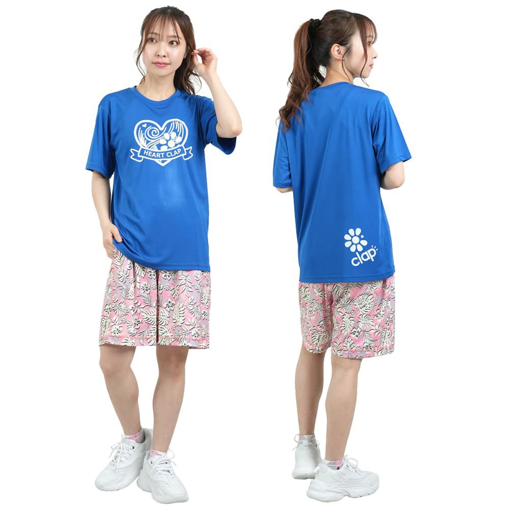 クラップCLAPハートクラップドライティーレディーススポーツアパレルトレーニングフィットネス女性CTS25049