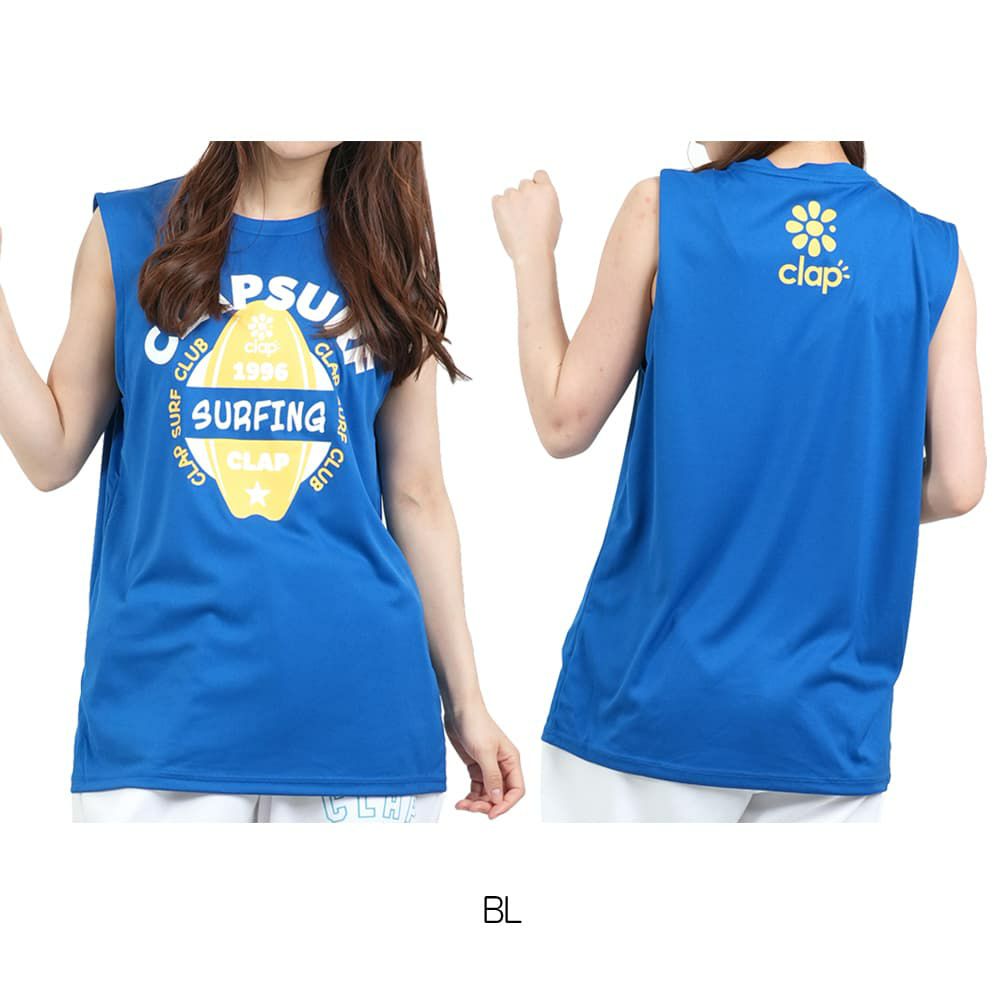 クラップCLAPクラップサーフドライタンクレディーススポーツアパレルトレーニングフィットネス女性CTS25050
