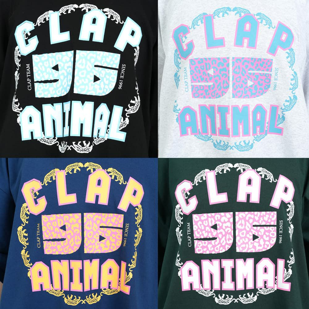 クラップCLAPクラップアニマルビッグティーレディーススポーツアパレルトレーニングフィットネス女性CTS25052