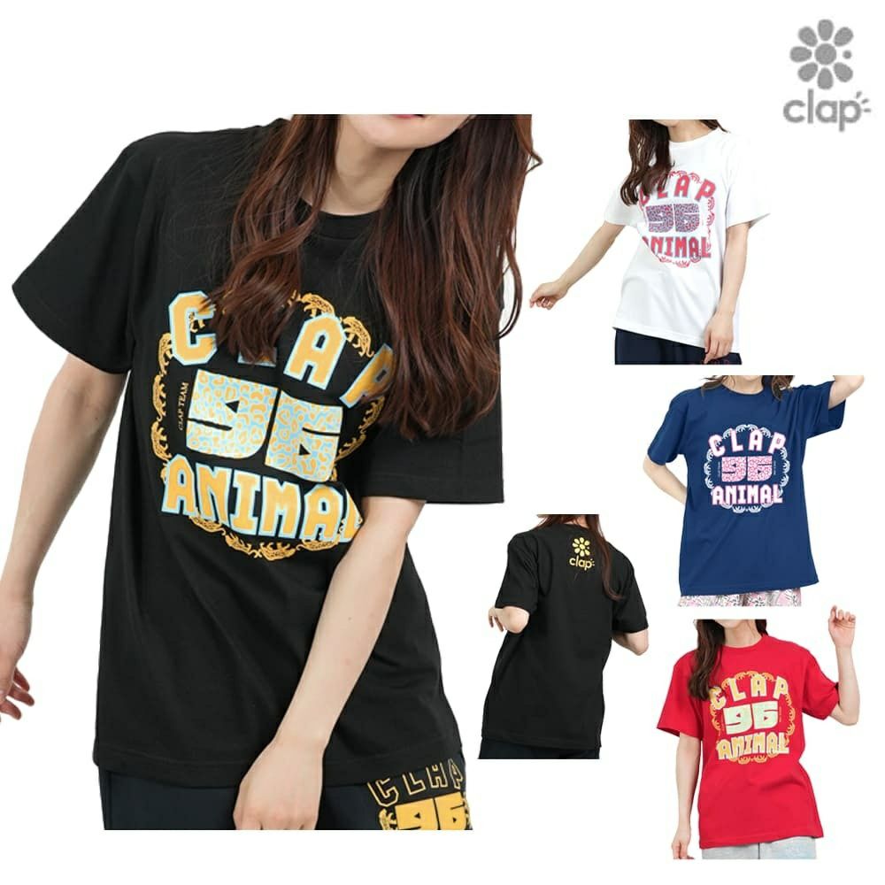 クラップCLAPクラップアニマルティーレディーススポーツアパレルトレーニングフィットネス女性CTS25053