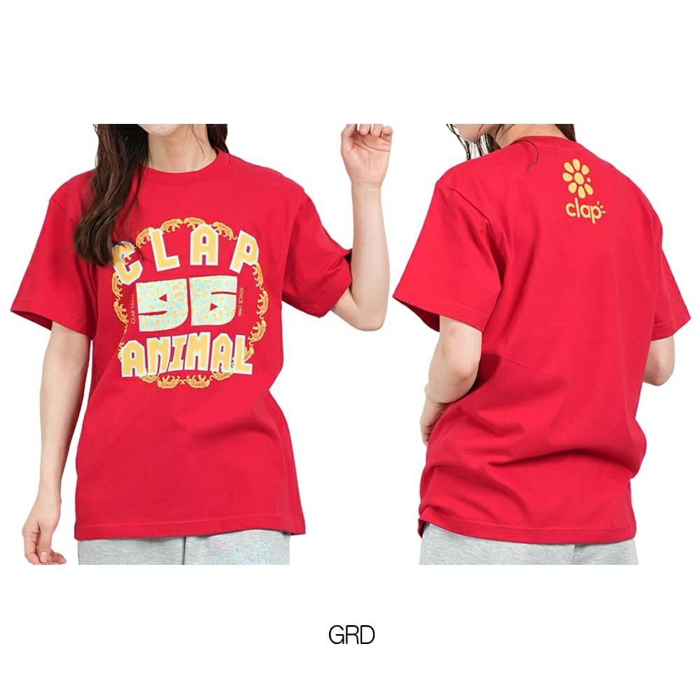 クラップCLAPクラップアニマルティーレディーススポーツアパレルトレーニングフィットネス女性CTS25053