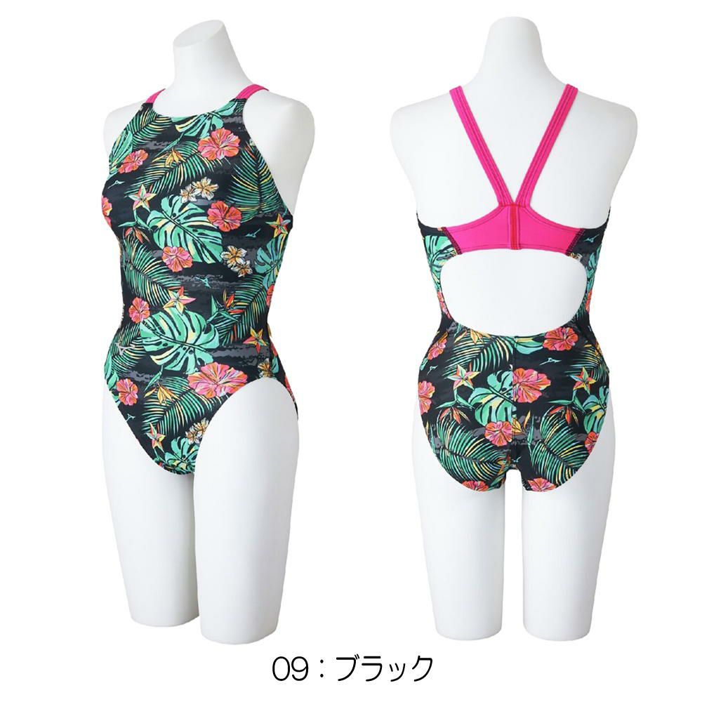 ミズノMIZUNO競泳水着練習用水着レディースエクサースーツミディアムカットEXERSUITSU-Fit競泳練習水着2025年春夏モデルN2MAC782