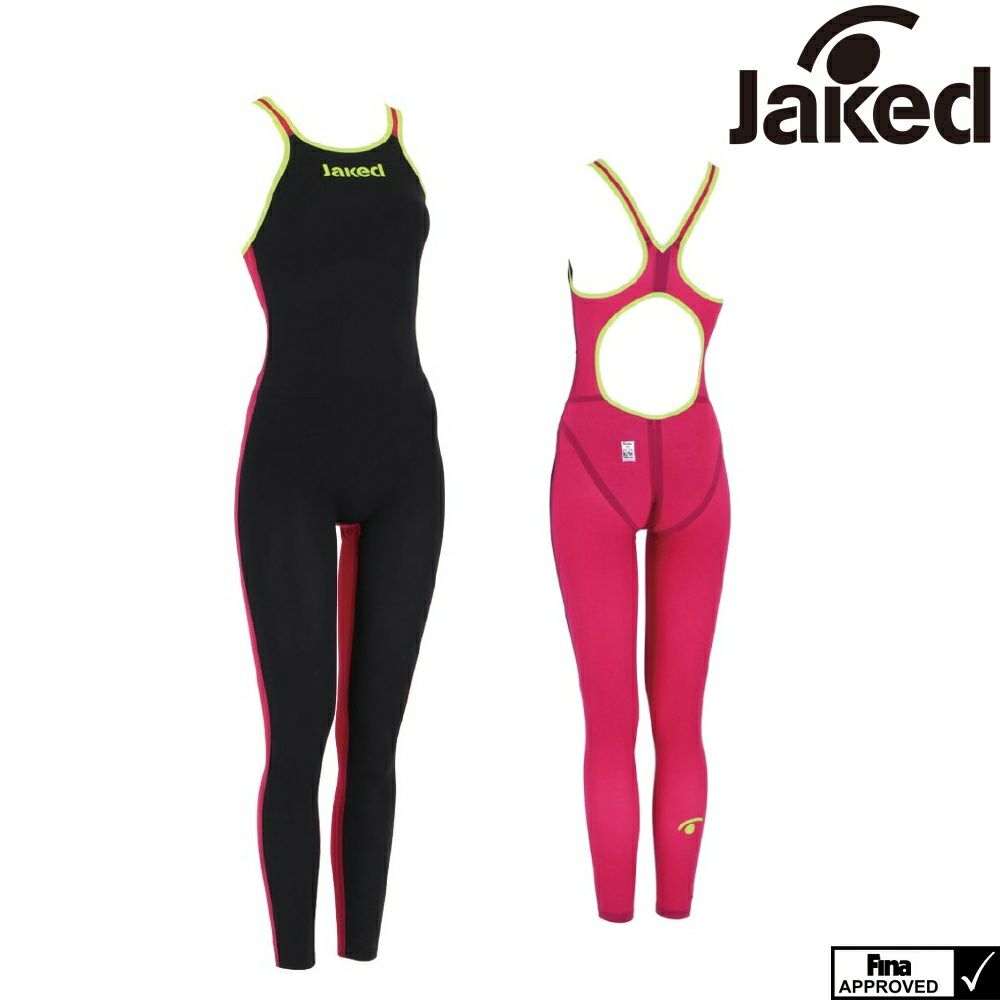 Jakedジャケッド競泳水着レディースJ-KATANAOWSオープンバックジェイカタナオープンウォータースイミング用FINA承認820046F