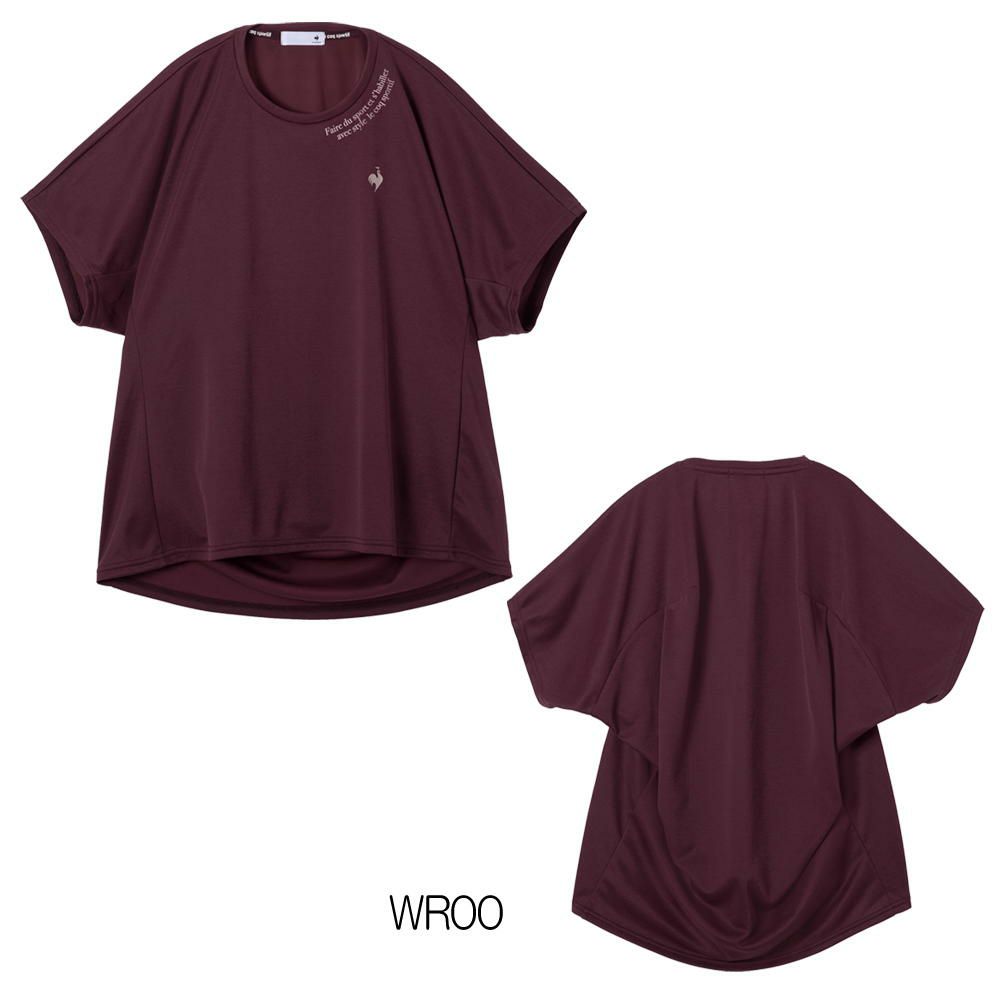 ルコックスポルティフlecoqsportif汗染み軽減半袖Tシャツレディーススポーツウェア女性2025年秋冬モデルLZ5FHT02L