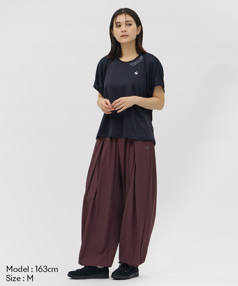 ルコックスポルティフlecoqsportif汗染み軽減半袖Tシャツレディーススポーツウェア女性2025年秋冬モデルLZ5FHT02L