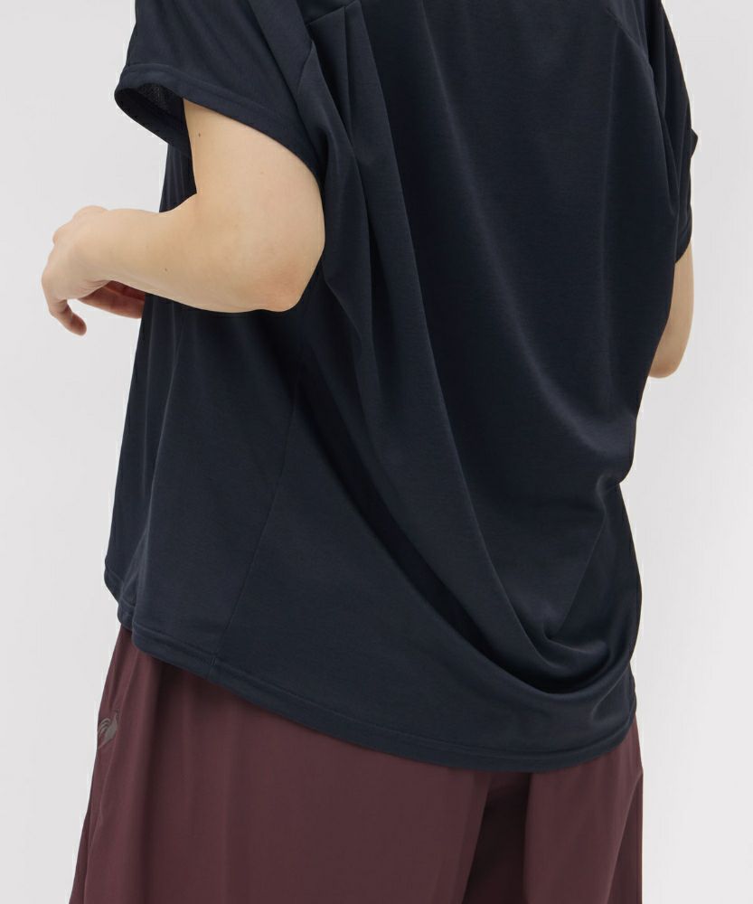 ルコックスポルティフlecoqsportif汗染み軽減半袖Tシャツレディーススポーツウェア女性2025年秋冬モデルLZ5FHT02L