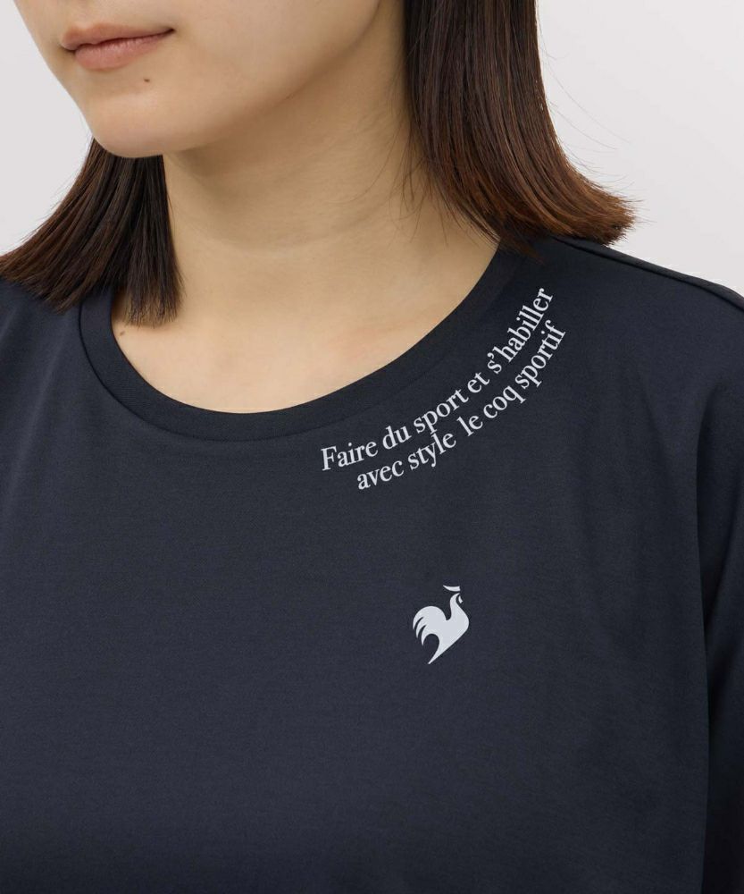 ルコックスポルティフlecoqsportif汗染み軽減半袖Tシャツレディーススポーツウェア女性2025年秋冬モデルLZ5FHT02L