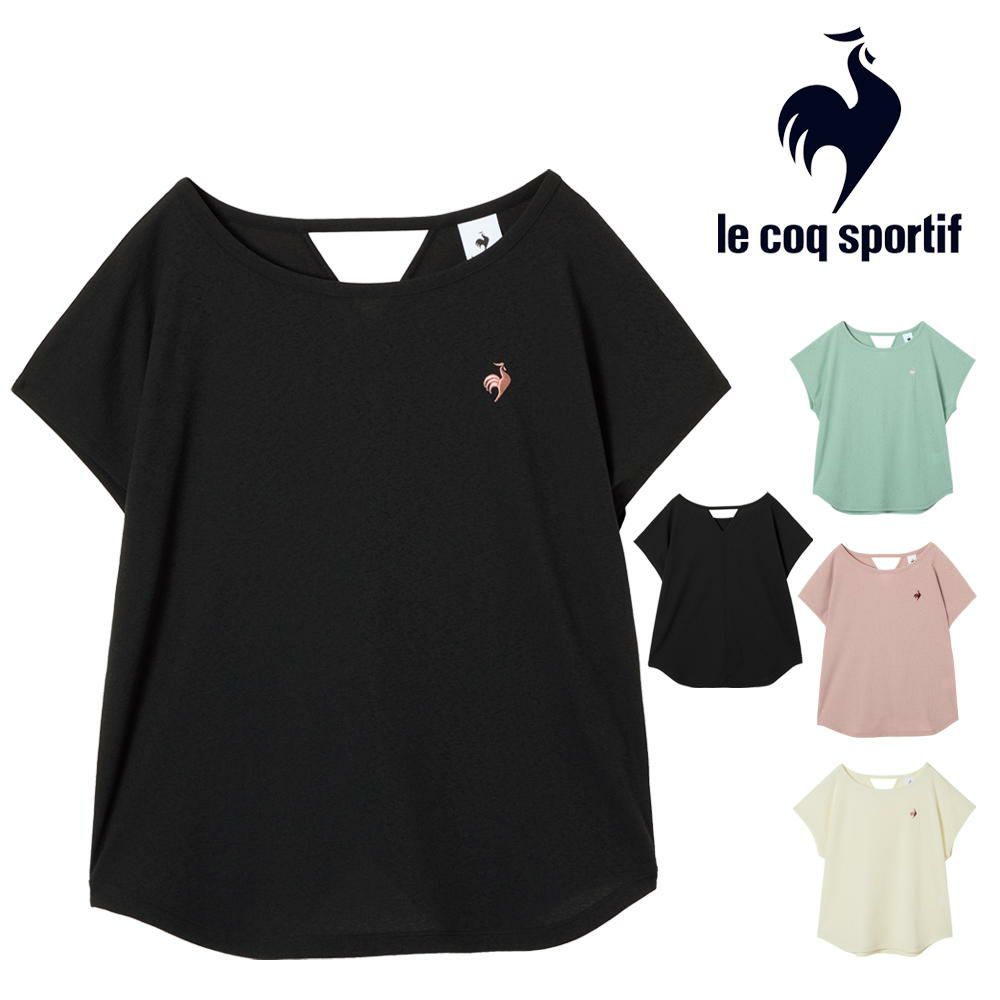 ルコックスポルティフlecoqsportifシアーライト半袖Tシャツレディーススポーツウェア女性2025年秋冬モデルLZ5FHT00L